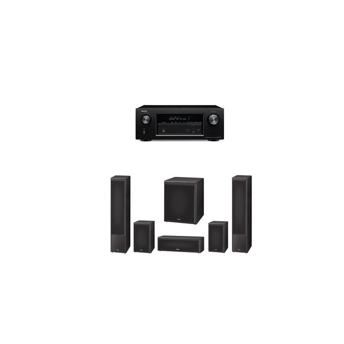 Pachet 5.1 Magnat Monitor Supreme 1002 + 202 + Center 252 + Sub 302A + Receiver AV Denon AVR X-2100
