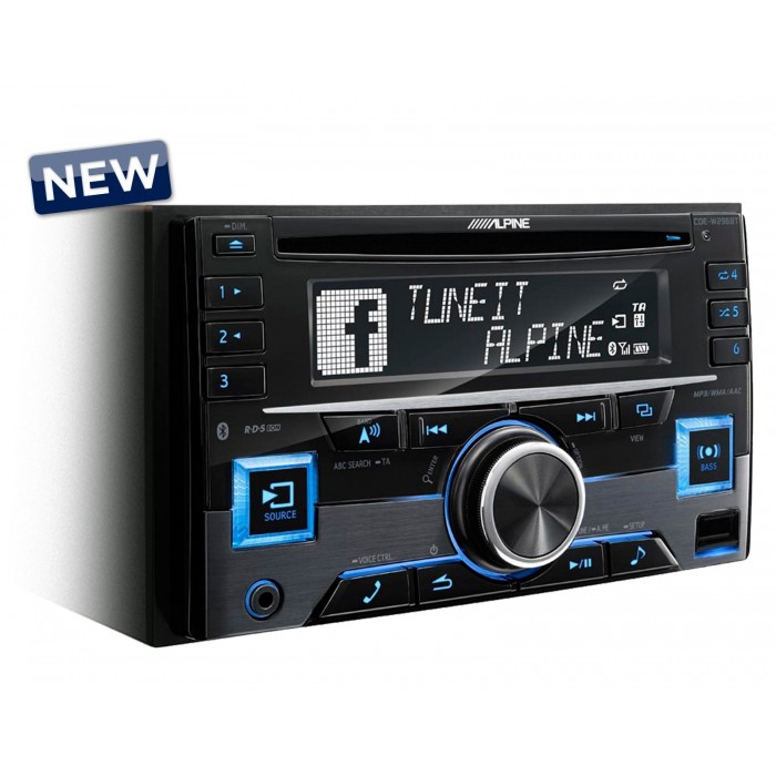CD Player Auto MP3 Alpine CDE-W296BT