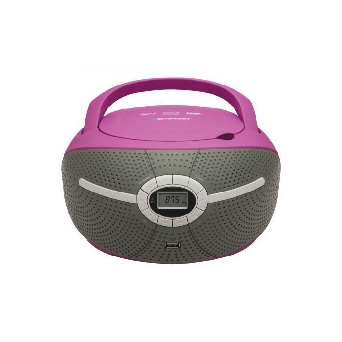 Microsistem audio Blaupunkt Boombox BB6VL, CD Player, USB, AUX, 2X1.2W, Violet