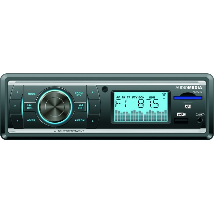 Player auto 117R AUDIOMEDIA FM / USB / SD fata fixa 1 DIN